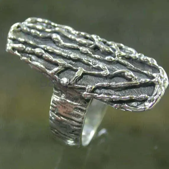 Plain Fine Silver Rings Jewelry 925SR2640_1