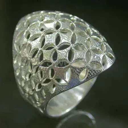 Plain 925 Solid Silver Rings Jewelry 925SR2527