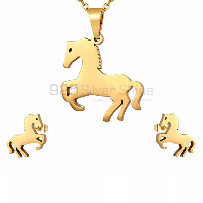 Horse Necklace, Animal Minimalist Necklace In 925 Sterling Silver AMN253_0