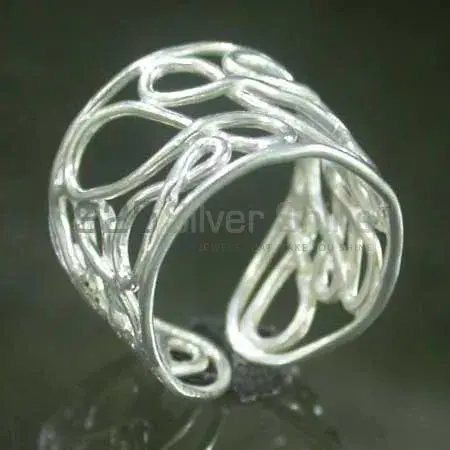 Plain 925 Silver Rings Jewelry 925SR2510