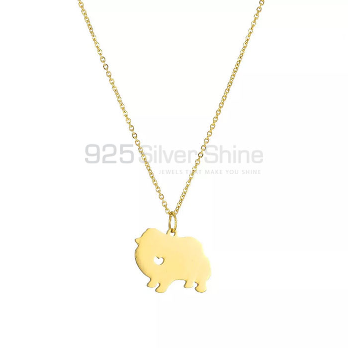 Hush Puppies Necklace, Animal Minimalist Necklace In 925 Sterling Silver AMN237_1