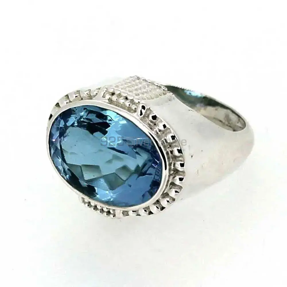 Hydro Blue Topaz Gemstone Ring In Sterling Silver 925SR042-5_2