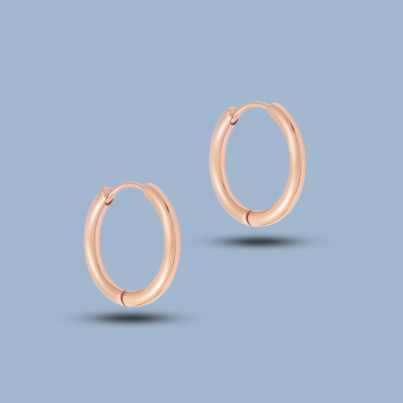 Hypoallergenic Hinged Huggie 925 Sterling Silver Endless Thin Hoop Earrings 925She118_0