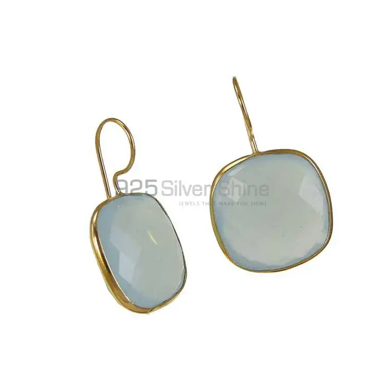 925 Sterling Silver Earrings In Chalcedony Gemstone Jewelry 925SE1969_1
