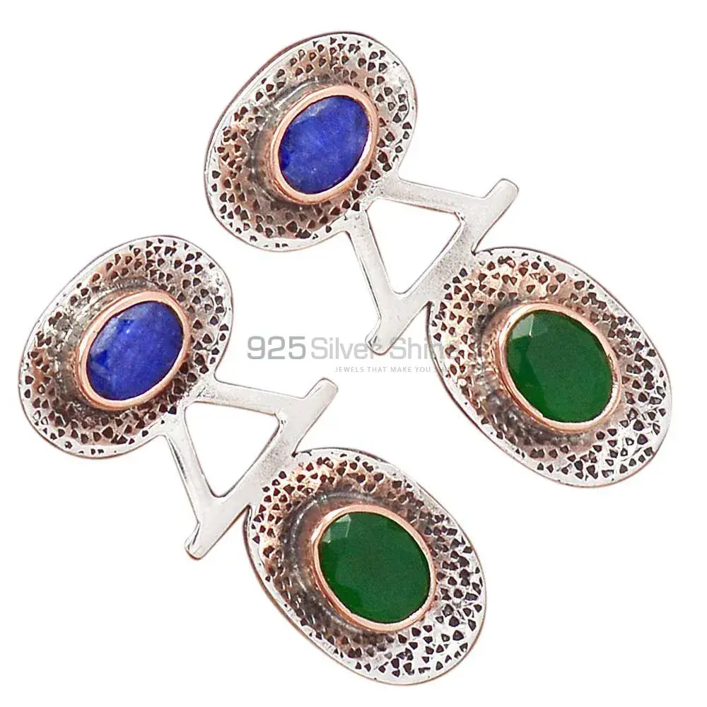 925 Sterling Silver Earrings In Multi Gemstone Jewelry 925SE2149_2