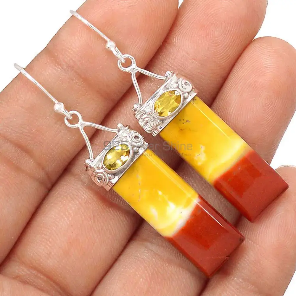 925 Sterling Silver Earrings In Multi Gemstone Jewelry 925SE3099_1