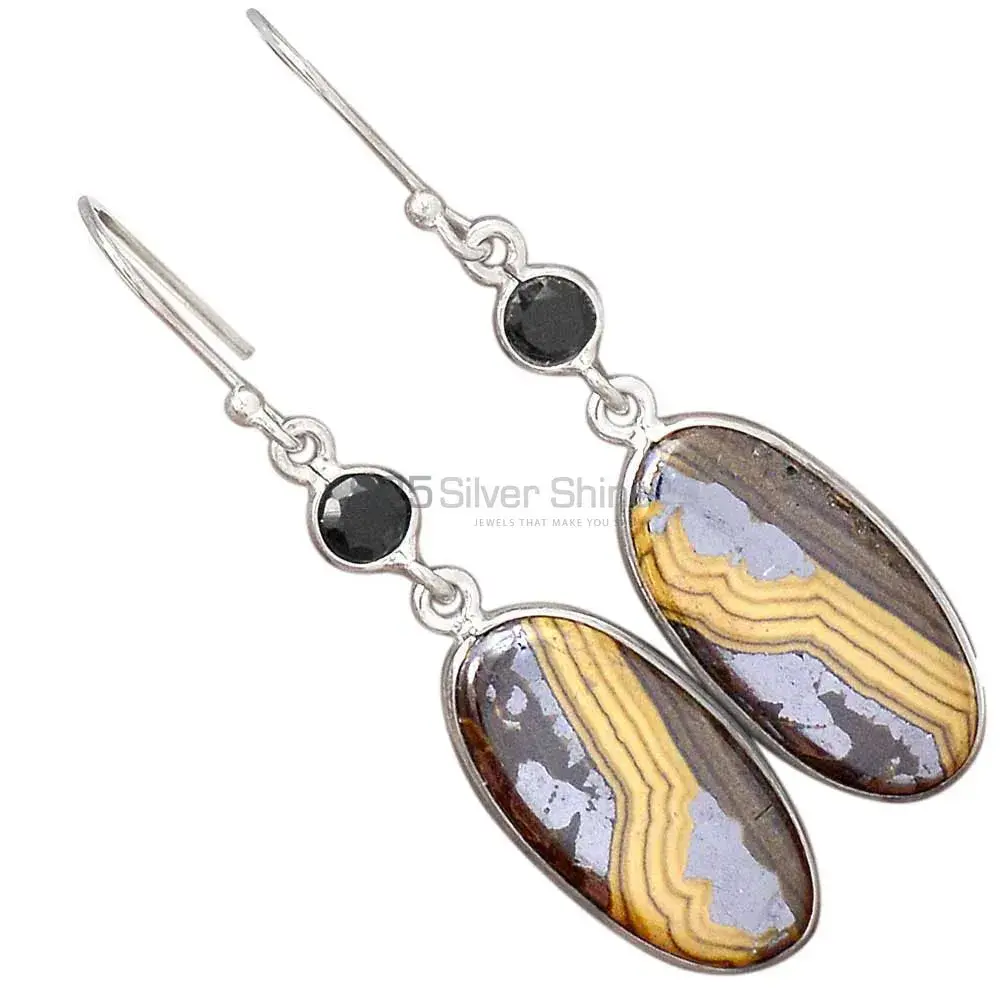 925 Sterling Silver Handmade Earrings In Multi Gemstone Jewelry 925SE2788_1