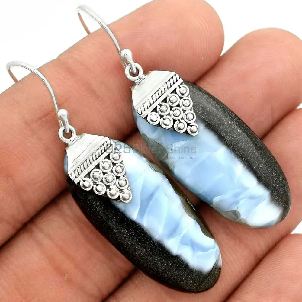 925 Sterling Silver Handmade Earrings In Jasper Gemstone Jewelry 925SE2480_1
