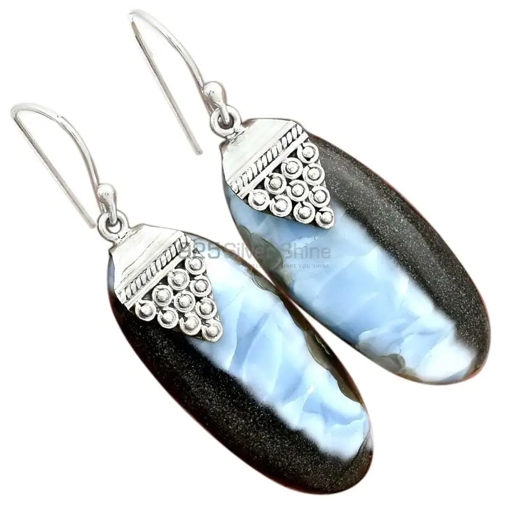 925 Sterling Silver Handmade Earrings In Jasper Gemstone Jewelry 925SE2480_2
