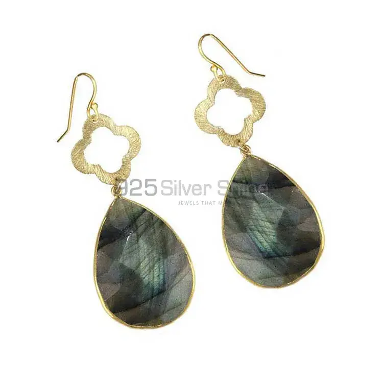 925 Sterling Silver Handmade Earrings In Labradorite Gemstone Jewelry 925SE1905_1