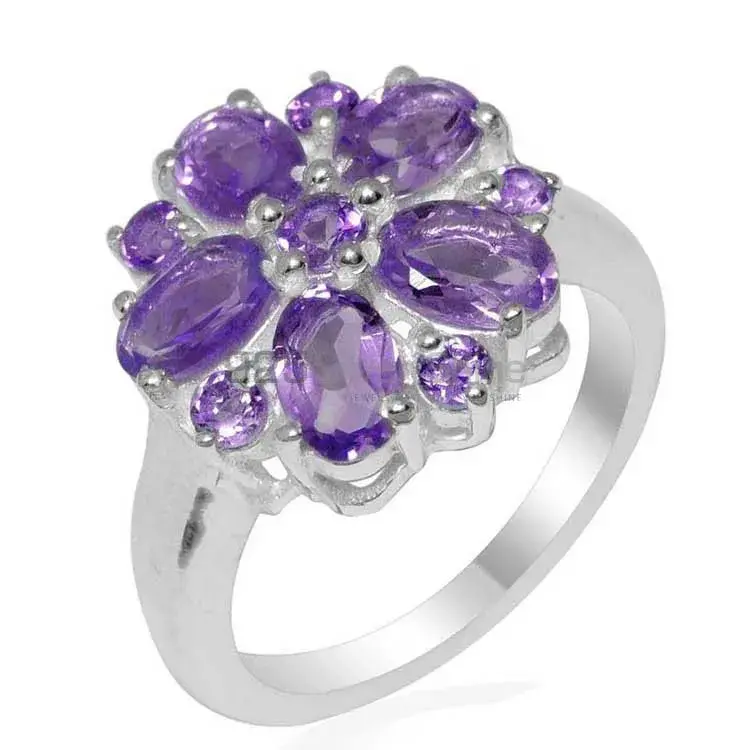 925 Sterling Silver Handmade Rings In Amethyst Gemstone Jewelry 925SR1752_1