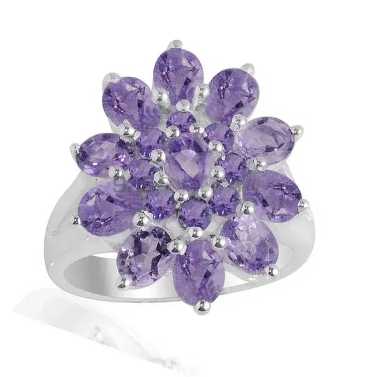 925 Sterling Silver Handmade Rings In Amethyst Gemstone Jewelry 925SR2135_1