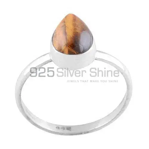 925 Sterling Silver Handmade Rings In Tiger's Eye Gemstone Jewelry 925SR3013_0