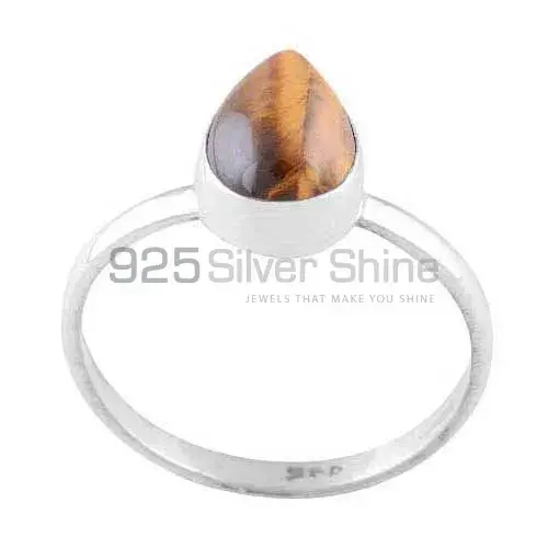 925 Sterling Silver Handmade Rings In Tiger's Eye Gemstone Jewelry 925SR3013_1