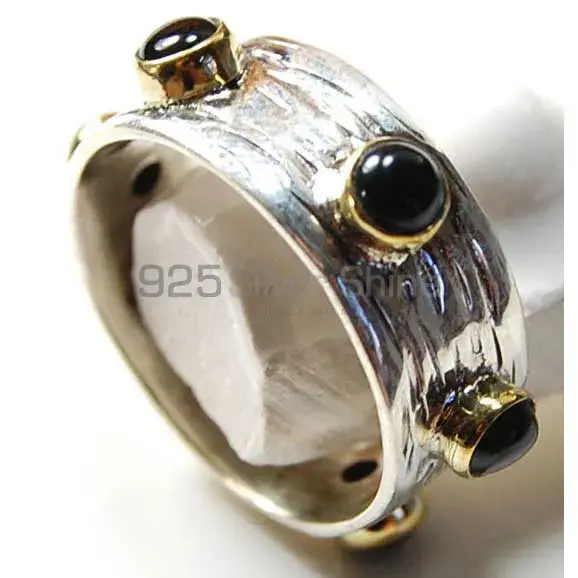 925 Sterling Silver Handmade Rings In Black Onyx Gemstone Jewelry 925SR3723_0