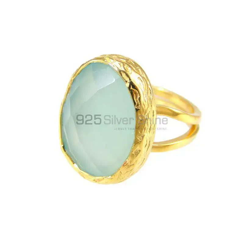 925 Sterling Silver Handmade Rings In Chalcedony Gemstone Jewelry 925SR3802_1