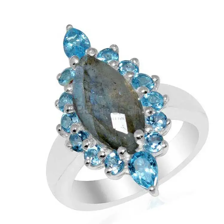 925 Sterling Silver Handmade Rings In Multi Gemstone Jewelry 925SR1658_1