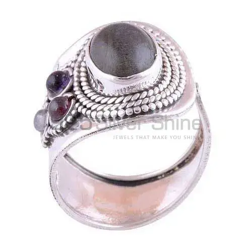 925 Sterling Silver Handmade Rings In Multi Gemstone Jewelry 925SR2998_0