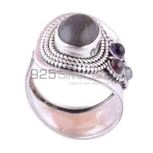 925 Sterling Silver Handmade Rings In Multi Gemstone Jewelry 925SR2998_1