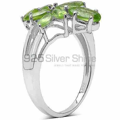925 Sterling Silver Handmade Rings In Peridot Gemstone Jewelry 925SR3329_1