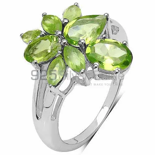 925 Sterling Silver Handmade Rings In Peridot Gemstone Jewelry 925SR3329_2