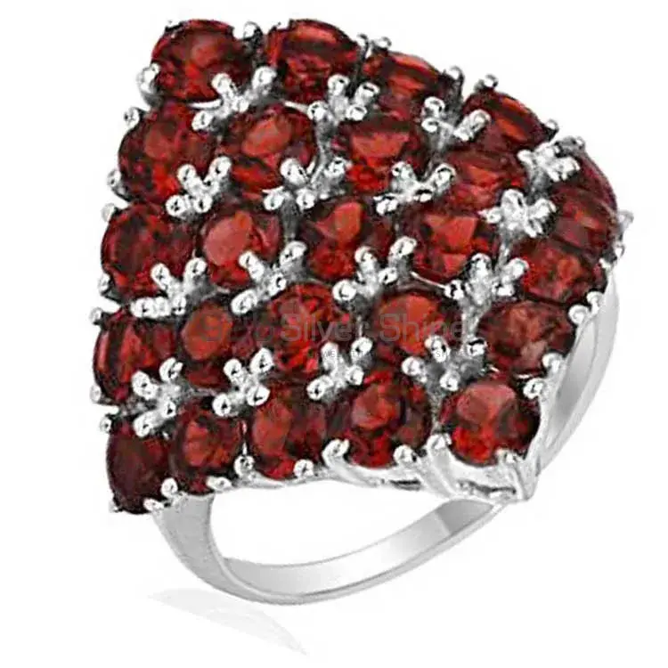 925 Sterling Silver Handmade Rings In Garnet Gemstone Jewelry 925SR2051_0