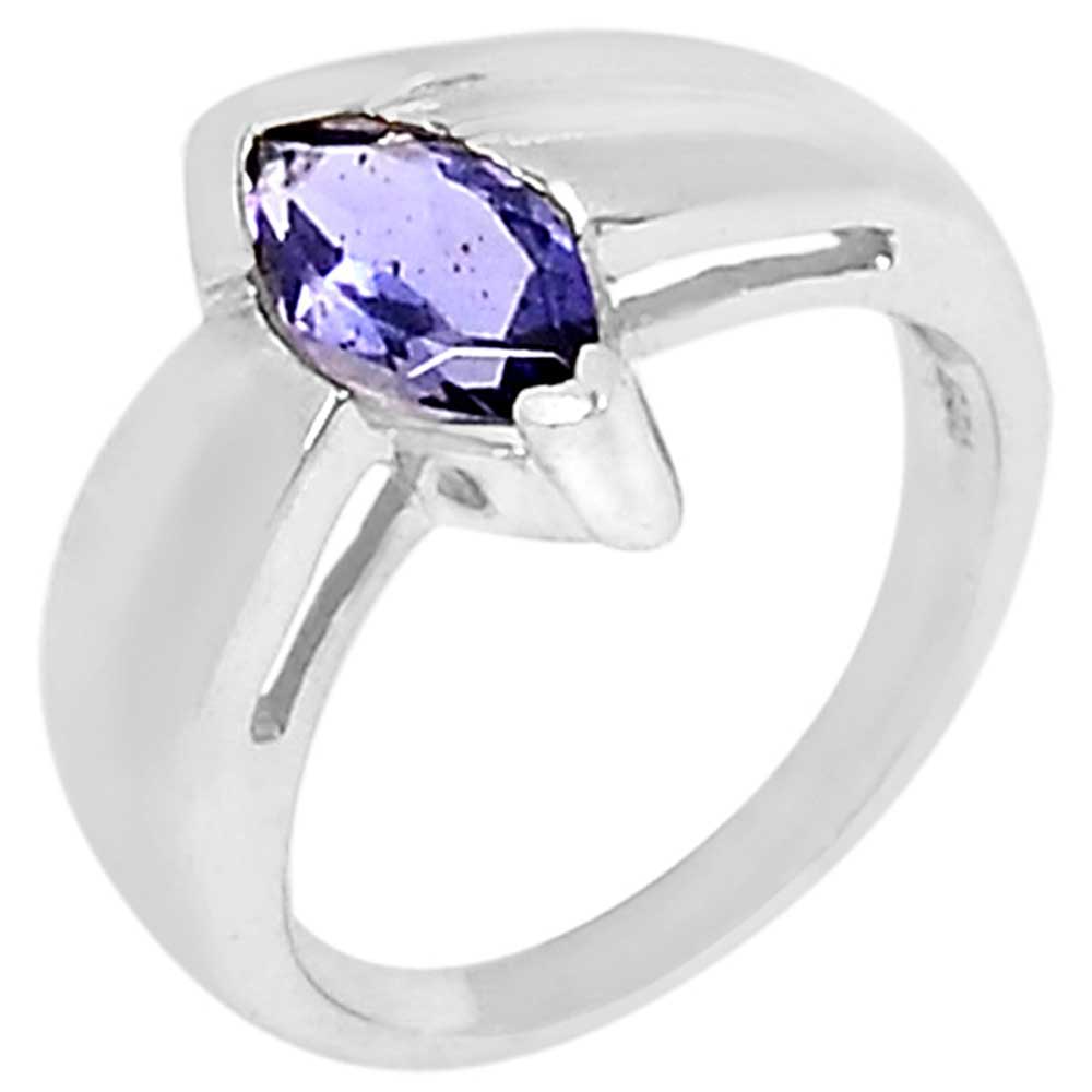 925 Sterling Silver Handmade Rings In Iolite Gemstone Jewelry 925SR906_0
