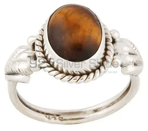 925 Sterling Silver Handmade Rings In Tiger's Eye Gemstone Jewelry 925SR2771_0