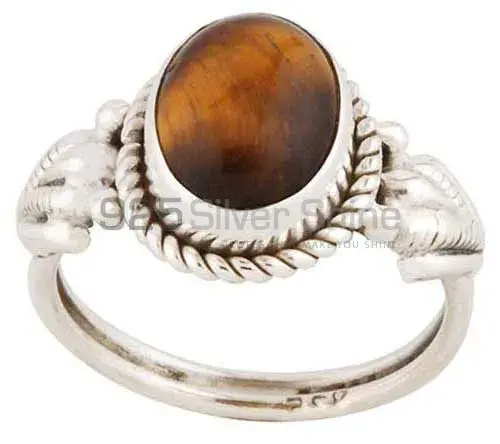 925 Sterling Silver Handmade Rings In Tiger's Eye Gemstone Jewelry 925SR2771_1