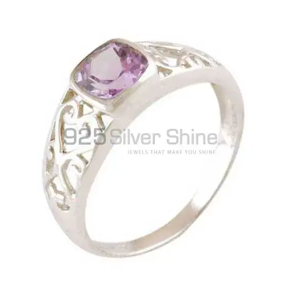 Amethyst February Birthstone Sterling Silver Rings 925SR4070_0