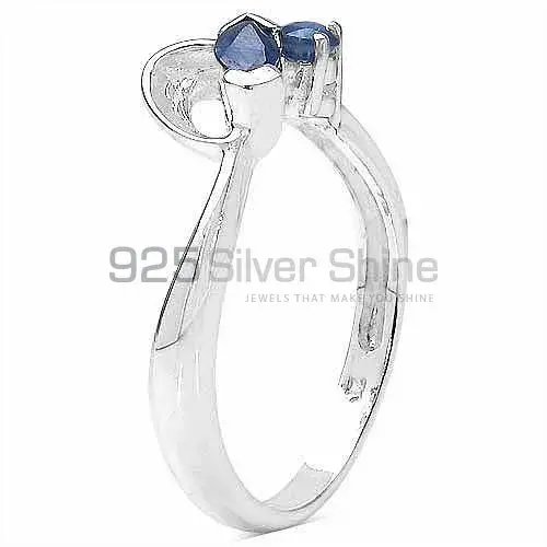 925 Sterling Silver Rings In Dyed Blue Sapphire Gemstone Jewelry 925SR3245_0