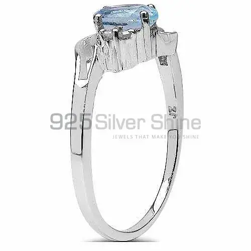 925 Sterling Silver Rings In Blue Topaz Gemstone Jewelry 925SR3161_1