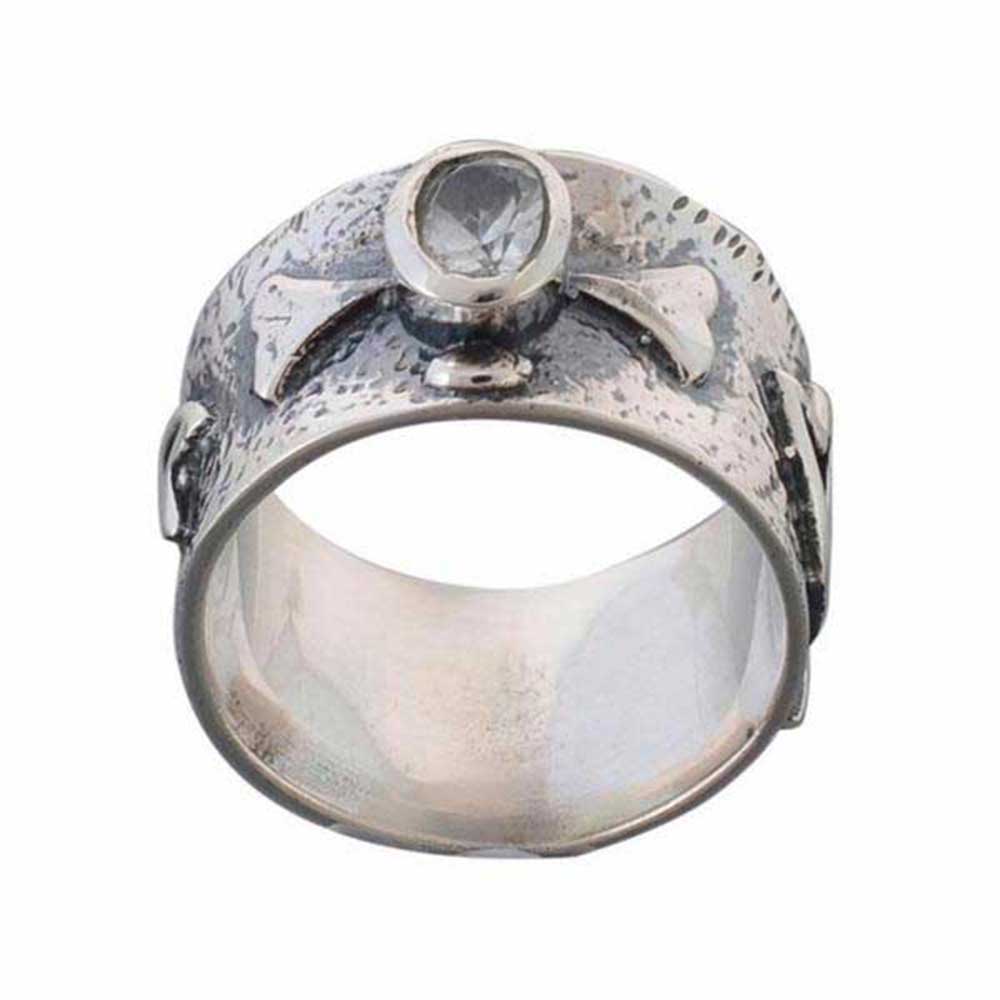 925 Sterling Silver Rings In Blue Topaz Gemstone Jewelry 925SR980_0