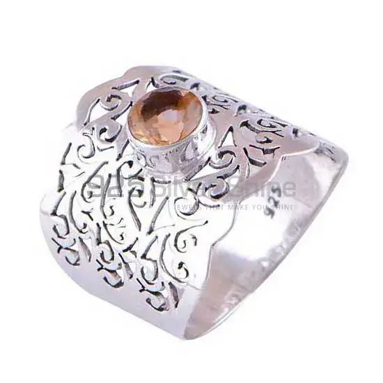 Filigree Design Sterling Silver Citrine Rings 925SR4080_0