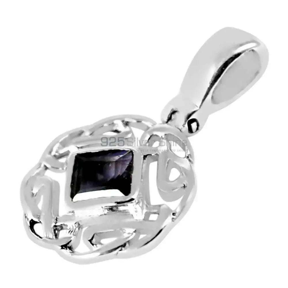 Iolite Gemstone Pendants In 925 Solid Silver Jewelry 925SP257-2_1