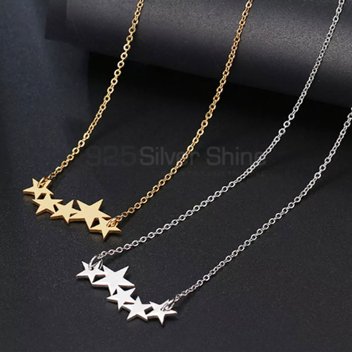 Range Star 925 Silver Charm Necklace STMN506_1