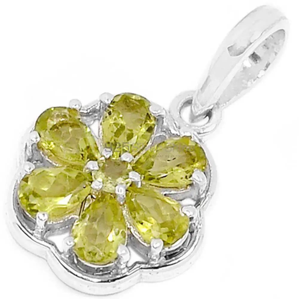 Lemon Quartz Gemstone Pendants In Solid Sterling Silver Jewelry 925SP294-2_0