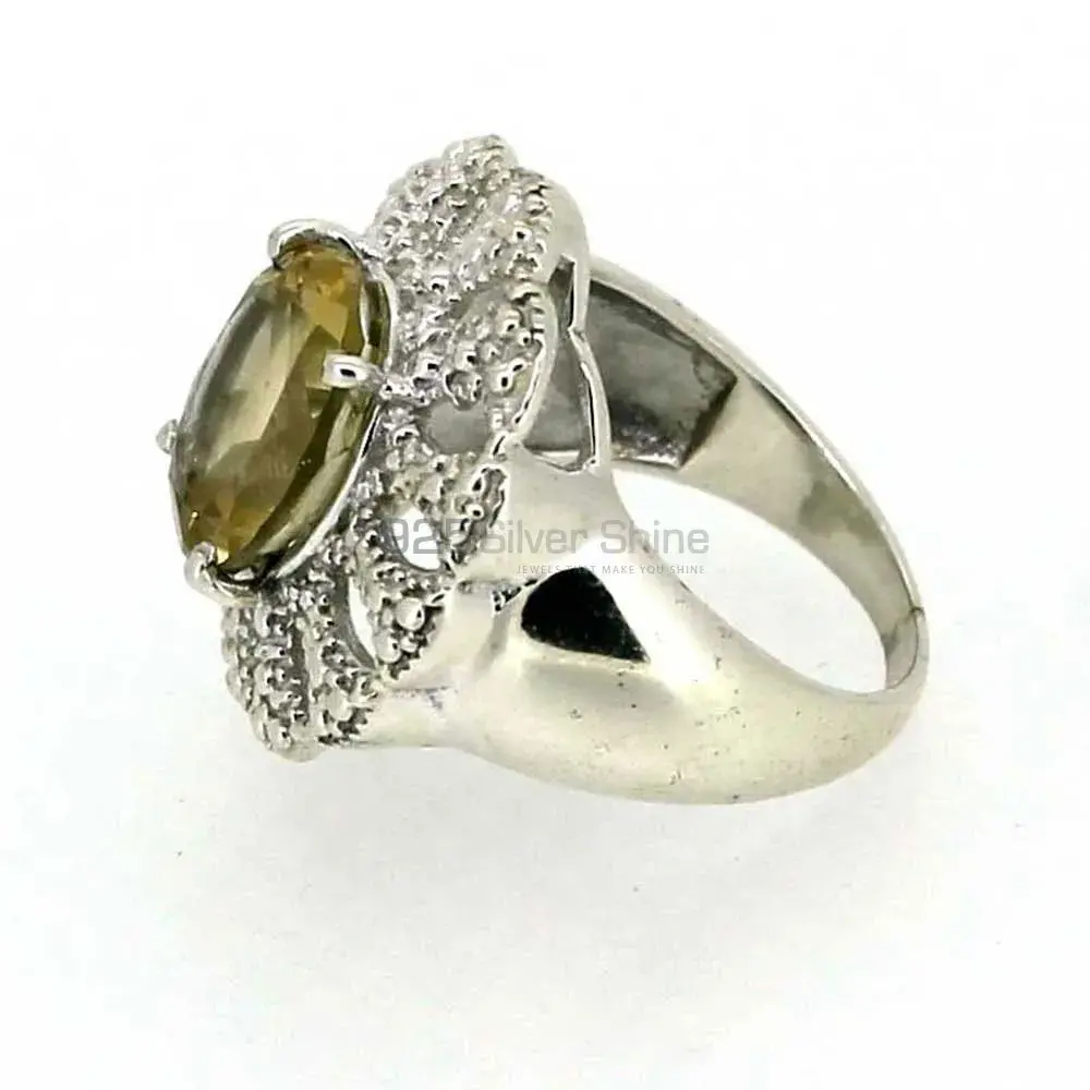 Sterling Silver Citrine Gemstone Rings 925SR018-4_2