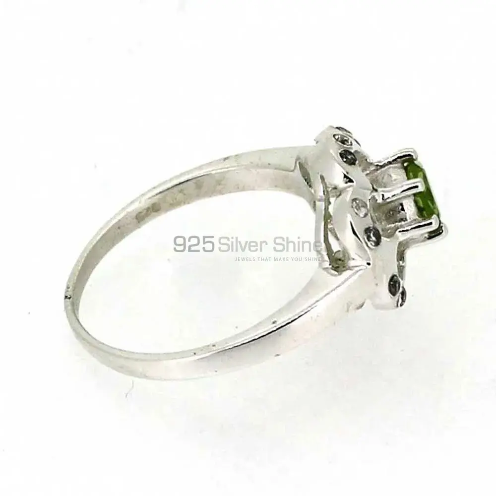 Faceted Peridot Gemstone Sterling Silver rings 925SR041-5_4