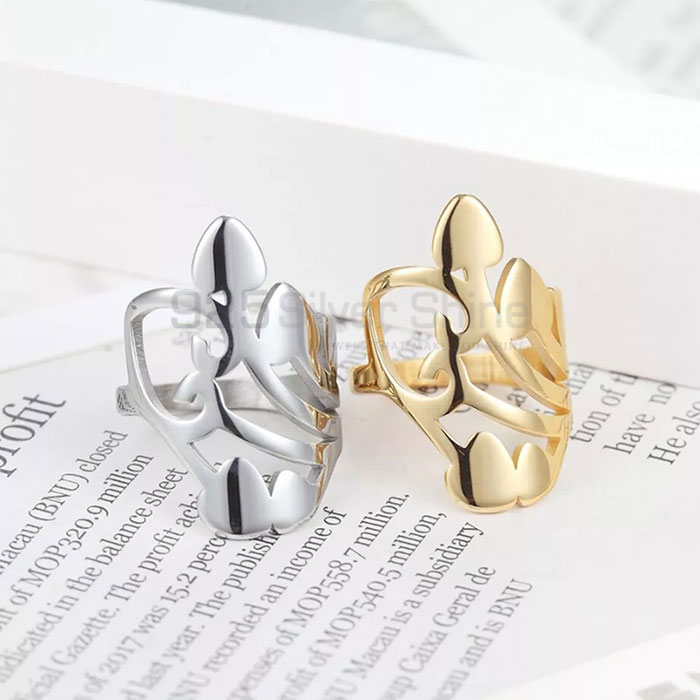 Love Heart Crown Minimalist Ring In Sterling Silver FWMR247_0