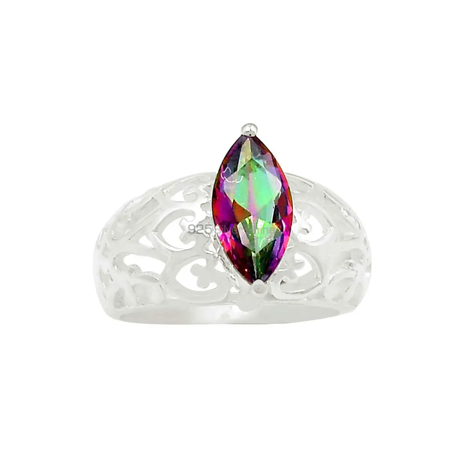 Mystic Topaz Gemstone Handmade Ring In Solid Silver 925SR078-2_0