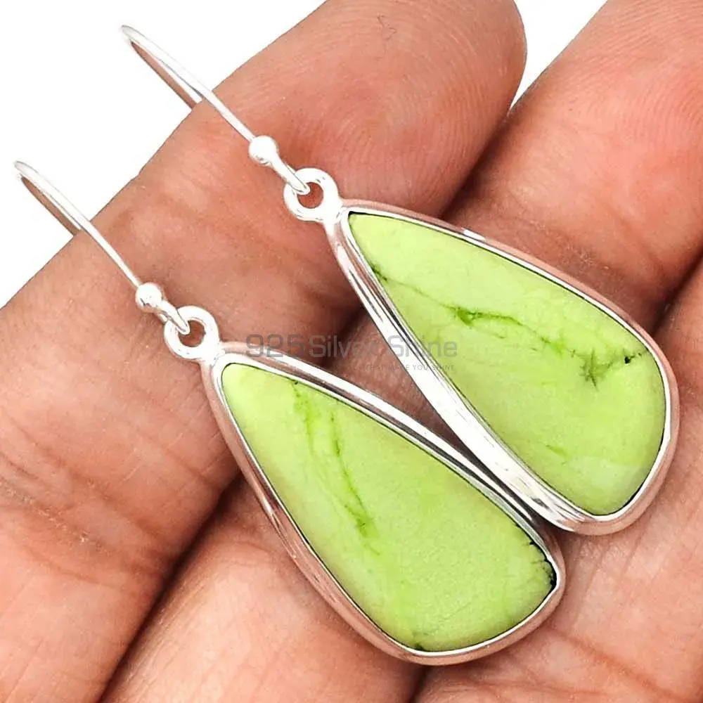 Natural Agate Gemstone Earrings In Fine 925 Sterling Silver 925SE2266_1