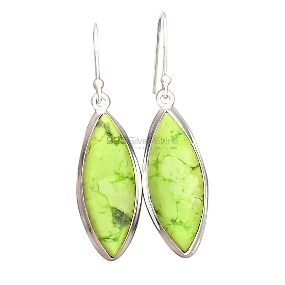 Natural Agate Gemstone Earrings In Solid 925 Silver 925SE2263_3