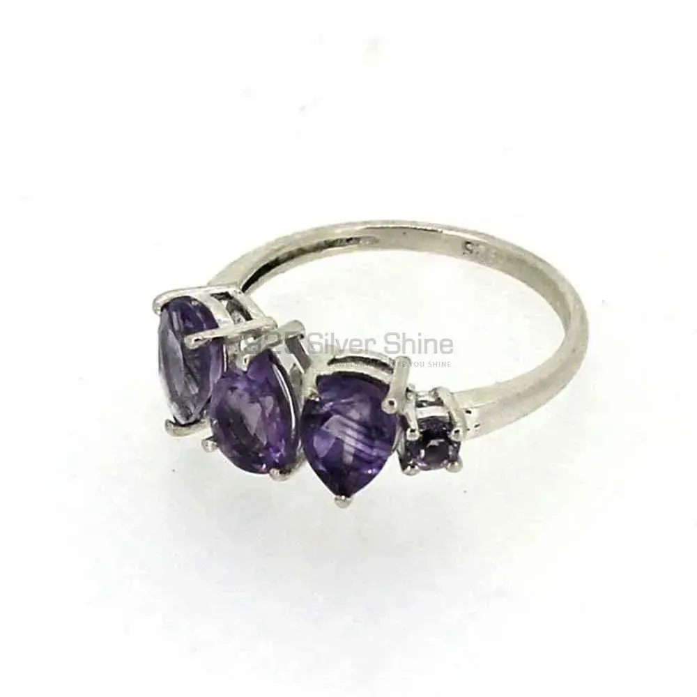 Natural Amethyst Gemstone Handmade Ring In Sterling Silver 925SR03-1_2