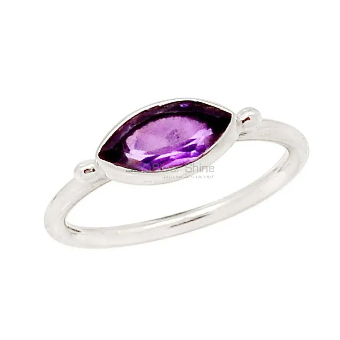 Sterling Silver Amethyst February Birthstone rings 925SR2380_1