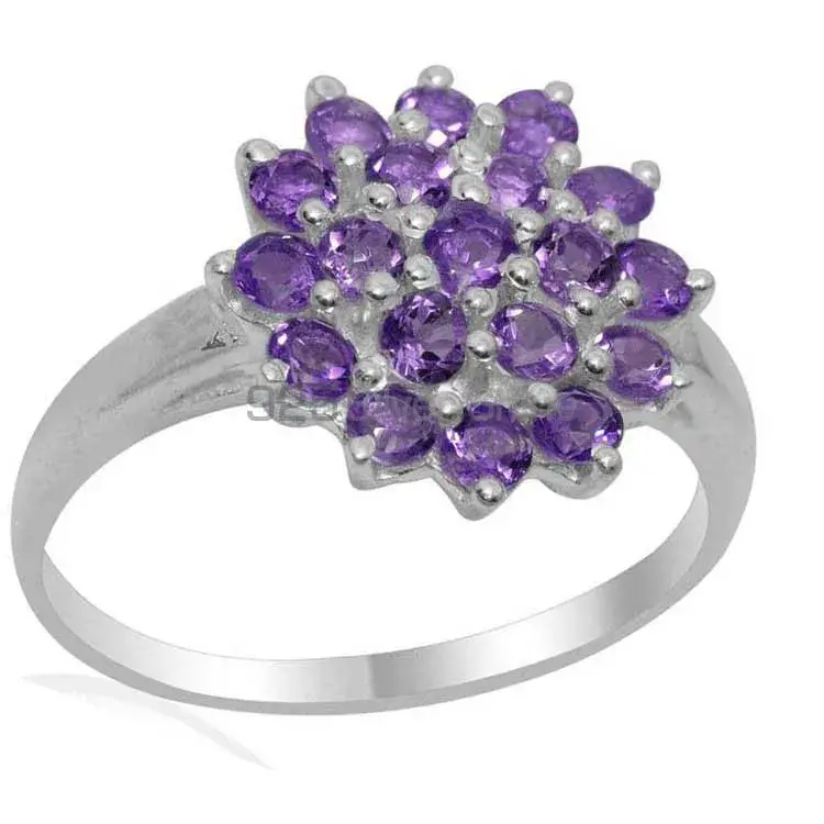 Natural Amethyst Gemstone Rings In Fine 925 Sterling Silver 925SR1837_1