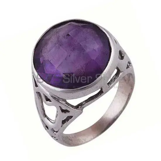 Amethyst Sterling Silver Women's Silver Rings 925SR3871_1