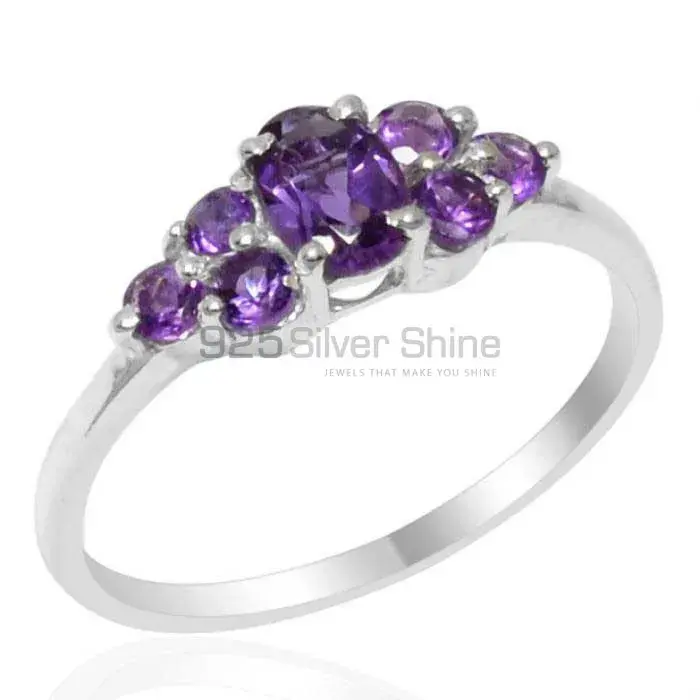 Natural Amethyst Gemstone Rings In Solid 925 Silver 925SR1767_0
