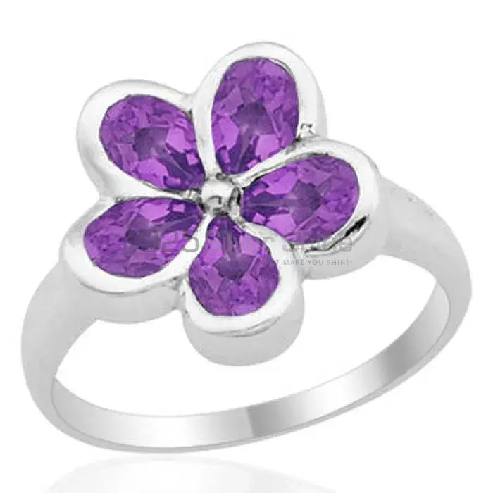 Natural Amethyst Gemstone Rings In 925 Sterling Silver Jewelry 925SR1797_0