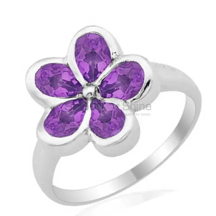 Natural Amethyst Gemstone Rings In 925 Sterling Silver Jewelry 925SR1797_1